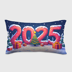 Подушка-антистресс Елка 2025, цвет: 3D-принт