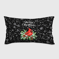 Подушка-антистресс Рождественский красный кардинал, цвет: 3D-принт