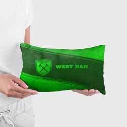 Подушка-антистресс West Ham - green gradient по-горизонтали, цвет: 3D-принт — фото 2