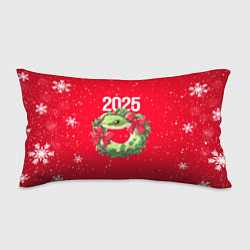 Подушка-антистресс Новогодний венок из змейки 2025