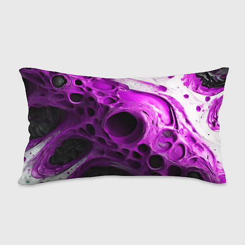 Подушка-антистресс Фиолетово-белая абстрактная структура / 3D-принт – фото 2