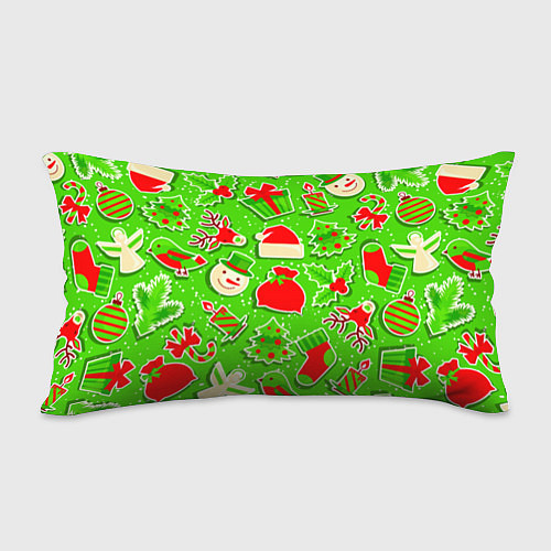 Подушка-антистресс Новогоднее настроение паттерн / 3D-принт – фото 2