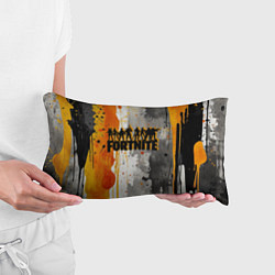 Подушка-антистресс Фортнайт на фоне разлитых красок, цвет: 3D-принт — фото 2