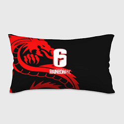 Подушка-антистресс Rainbow six dragon fire logo, цвет: 3D-принт