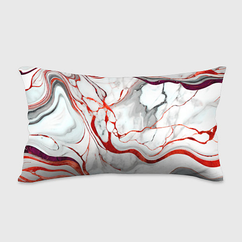 Подушка-антистресс Красно-белый мрамор / 3D-принт – фото 2