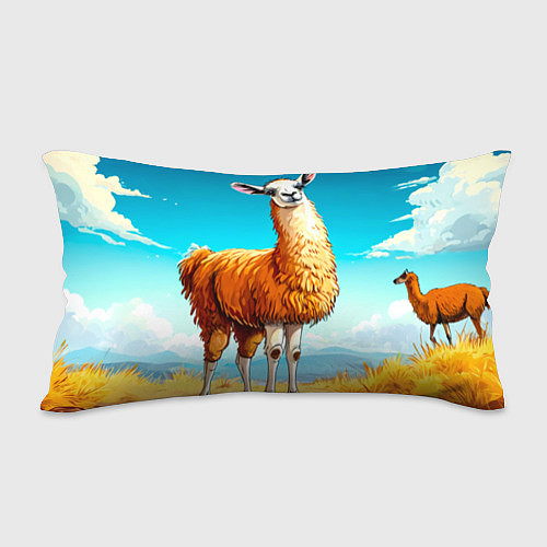 Подушка-антистресс Лама в прериях / 3D-принт – фото 2