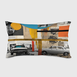 Подушка-антистресс Ретро коллаж с автомобилем
