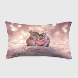 Подушка-антистресс Влюбленные белочки с сердечком