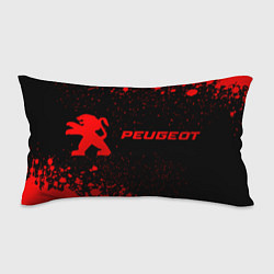 Подушка-антистресс Peugeot - red gradient по-горизонтали, цвет: 3D-принт