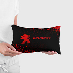 Подушка-антистресс Peugeot - red gradient по-горизонтали, цвет: 3D-принт — фото 2