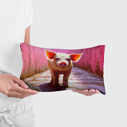 Подушка-антистресс Поросенок в розовом, цвет: 3D-принт — фото 2