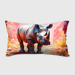 Подушка-антистресс Носорог в розовом