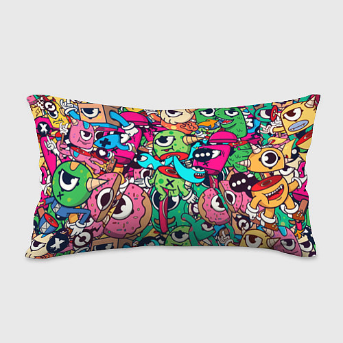 Подушка-антистресс Color doodle monsters / 3D-принт – фото 2