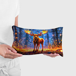 Подушка-антистресс Лосенок в лесу, цвет: 3D-принт — фото 2