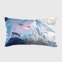 Подушка-антистресс Genshin Impact Furina грустная на заснеженном фоне, цвет: 3D-принт