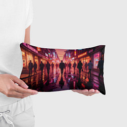 Подушка-антистресс Вечерний мегаполис, цвет: 3D-принт — фото 2