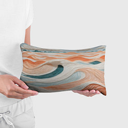 Подушка-антистресс Персиковые волны, цвет: 3D-принт — фото 2