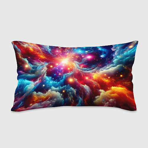 Подушка-антистресс Colorfull neon space clouds - ai art fantasy / 3D-принт – фото 2