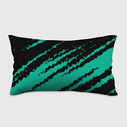 Подушка-антистресс The color is black and turquoise, цвет: 3D-принт