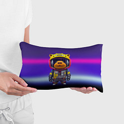 Подушка-антистресс Baby capybara - cyberpunk, цвет: 3D-принт — фото 2