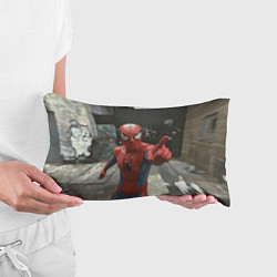 Подушка-антистресс Человек паук предупреждает, цвет: 3D-принт — фото 2