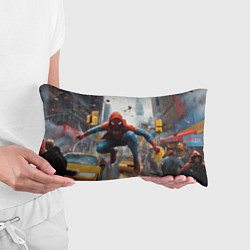 Подушка-антистресс Человек-паук пробирается сквозь такси, цвет: 3D-принт — фото 2