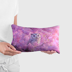 Подушка-антистресс Сова в весенних цветах, цвет: 3D-принт — фото 2