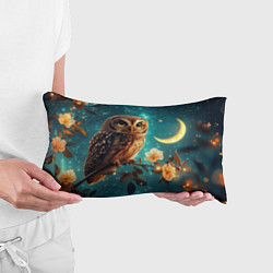 Подушка-антистресс Сова на фоне ночного неба, цвет: 3D-принт — фото 2
