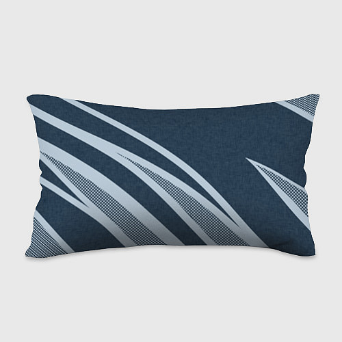 Подушка-антистресс Sport синий текстурный с полосами / 3D-принт – фото 2
