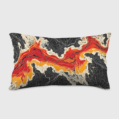 Подушка-антистресс Красно-черная потертая текстура / 3D-принт – фото 2