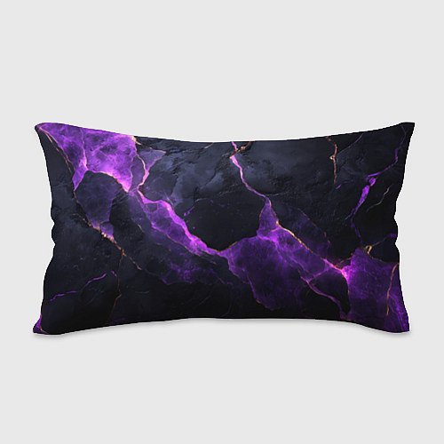 Подушка-антистресс Фиолетово-черная объемная текстура / 3D-принт – фото 2