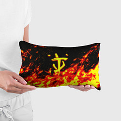 Подушка-антистресс Doom огненное лого, цвет: 3D-принт — фото 2