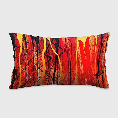 Подушка-антистресс Абстракция в красных оттенках / 3D-принт – фото 2