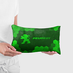 Подушка-антистресс Peugeot - green gradient по-горизонтали, цвет: 3D-принт — фото 2