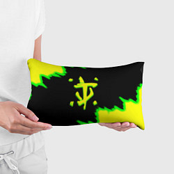 Подушка-антистресс Doom огненное лого краски, цвет: 3D-принт — фото 2