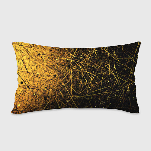 Подушка-антистресс Золотые царапины текстура / 3D-принт – фото 2