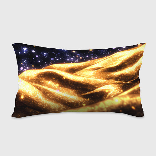 Подушка-антистресс Золотая текстура и синее небо / 3D-принт – фото 2