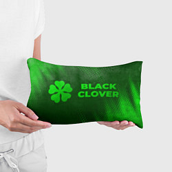Подушка-антистресс Black Clover - green gradient по-горизонтали, цвет: 3D-принт — фото 2