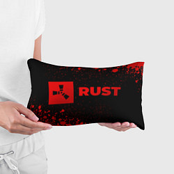 Подушка-антистресс Rust - red gradient по-горизонтали, цвет: 3D-принт — фото 2
