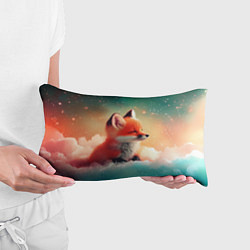Подушка-антистресс Милый лисенок спит на облаке, цвет: 3D-принт — фото 2