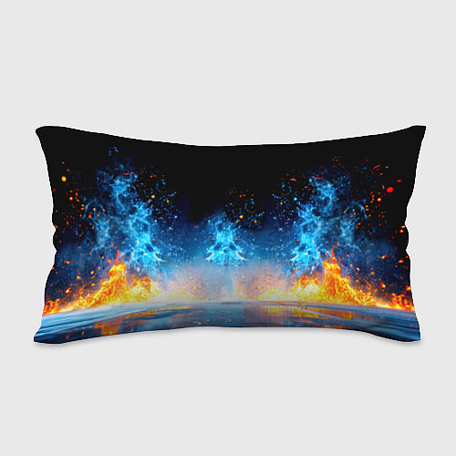 Подушка-антистресс Хоккеист в синем пламени / 3D-принт – фото 2