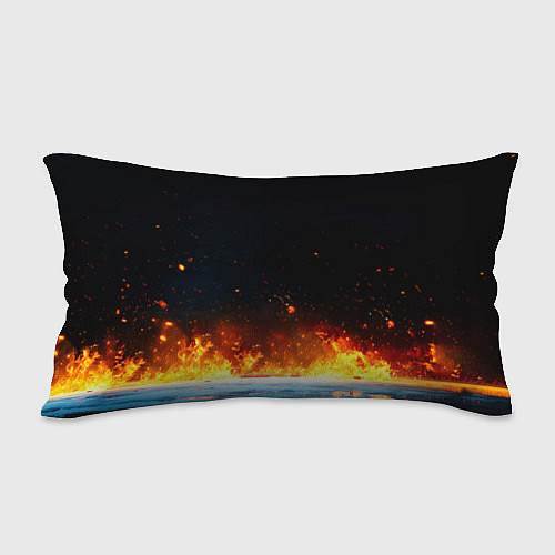 Подушка-антистресс Хоккейные ворота в огне / 3D-принт – фото 2