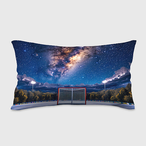 Подушка-антистресс Хоккейные ворота в ночи / 3D-принт – фото 2