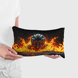 Подушка-антистресс Голкипер в огне, цвет: 3D-принт — фото 2