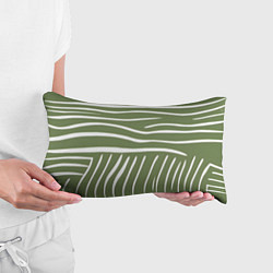 Подушка-антистресс Полоски зеленой зебры, цвет: 3D-принт — фото 2