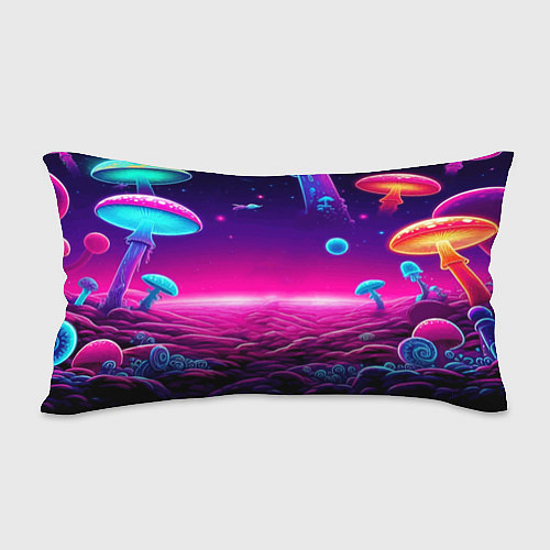 Подушка-антистресс Морти и Рик на планете неоновых сказочных грибов / 3D-принт – фото 2
