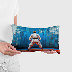 Подушка-антистресс Дзюдоист на синем, цвет: 3D-принт — фото 2