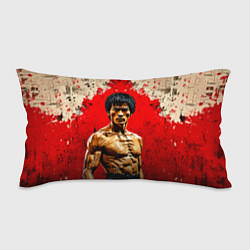 Подушка-антистресс Брюс Ли на красном