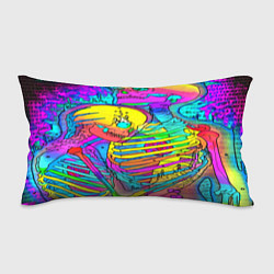 Подушка-антистресс Черепа неоновые краски, цвет: 3D-принт