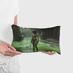 Подушка-антистресс Джейд в кислоте мортал комбат, цвет: 3D-принт — фото 2